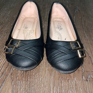 Link Comfort Black Slip On Dress Shoes Size 11